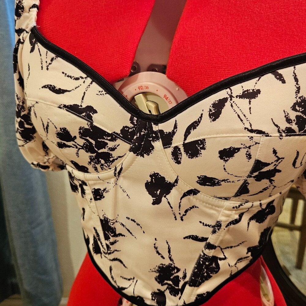 Corseted bustier